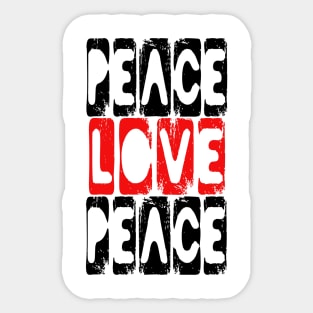 Peace Love Harmony Sticker